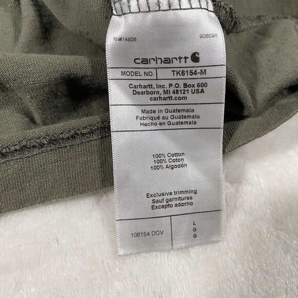 Carhartt Shirt Men's Lg Green Loose Fit Rugged Gear Graphic Tee Workwear Logo - Picture 6 of 9